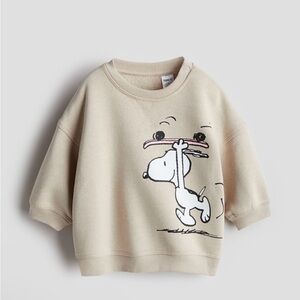 Snoopy Beige Sweatshirt